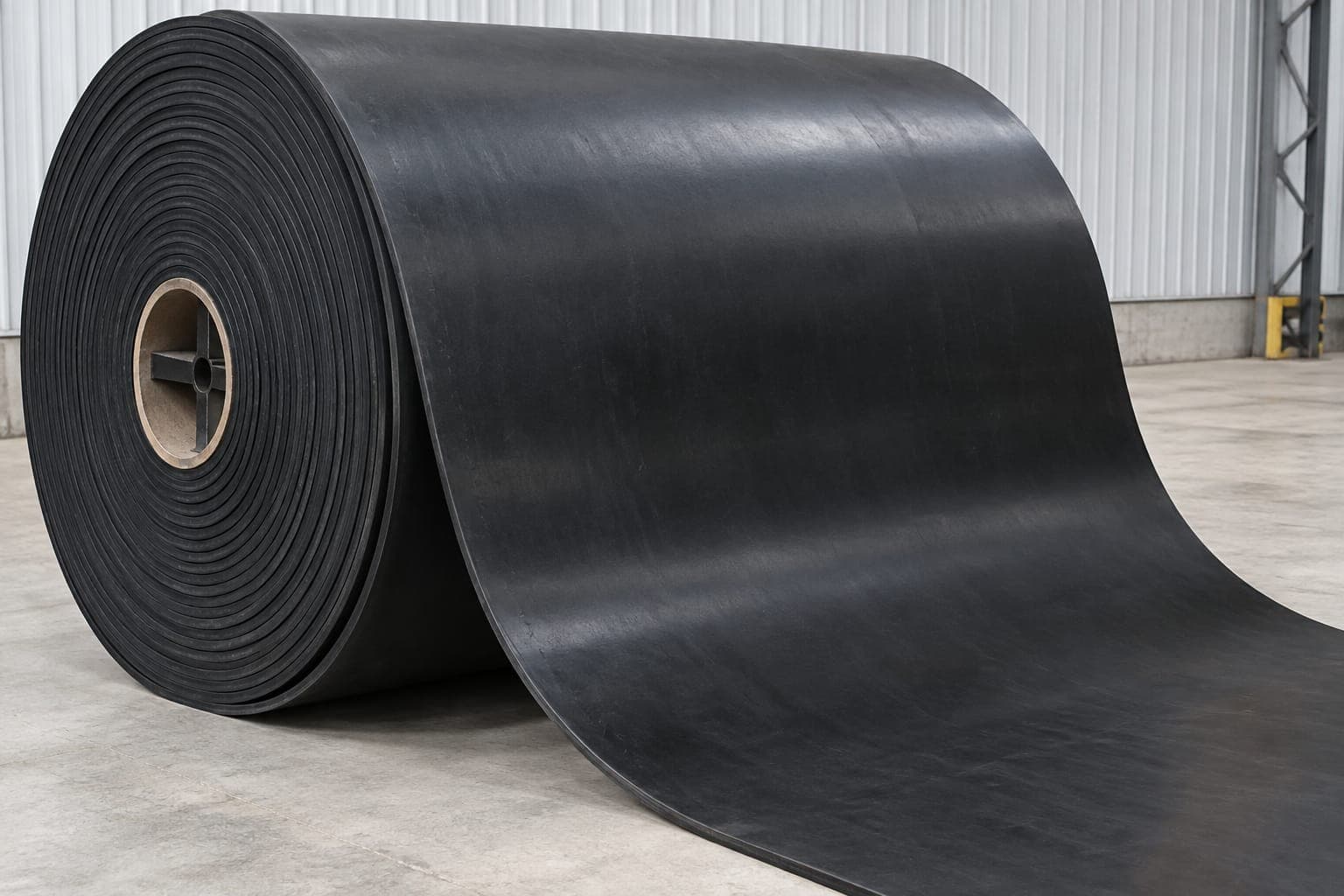 Heavy Duty Rubber Conveyor Belt Roll on Pallet